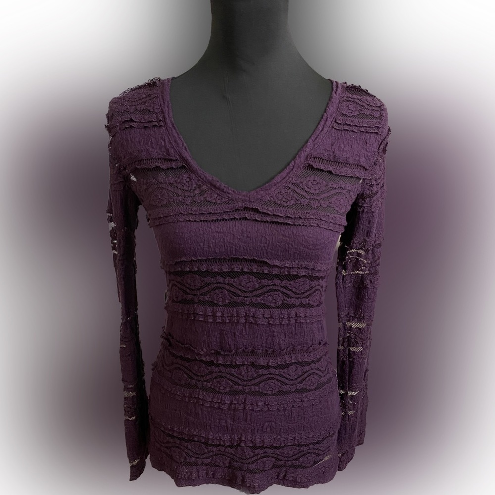 Express Long Sleeve Lace top